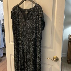 J. Jill Black and White Maxi Dress